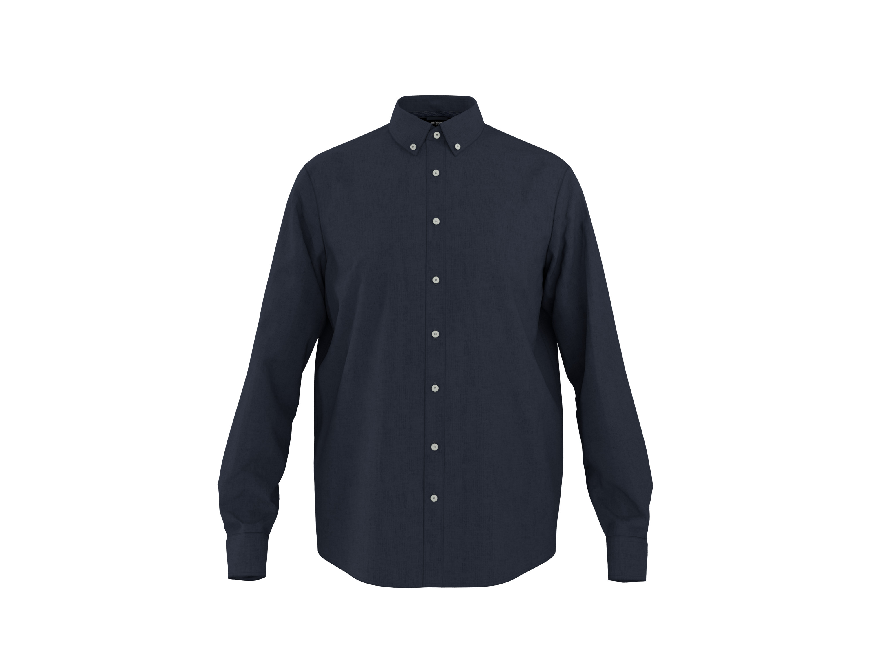 ESMARA MEN Linnen heren overhemd (Marineblauw, L (41/42))