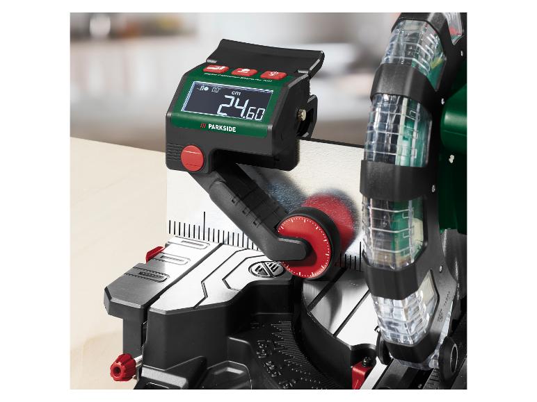 Parkside digitaal kalibratiemeetgereedschap met display dat 24.60 cm toont.
