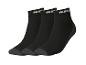 Drie zwarte PARKSIDE enkelsokken met grijze teen en hiel