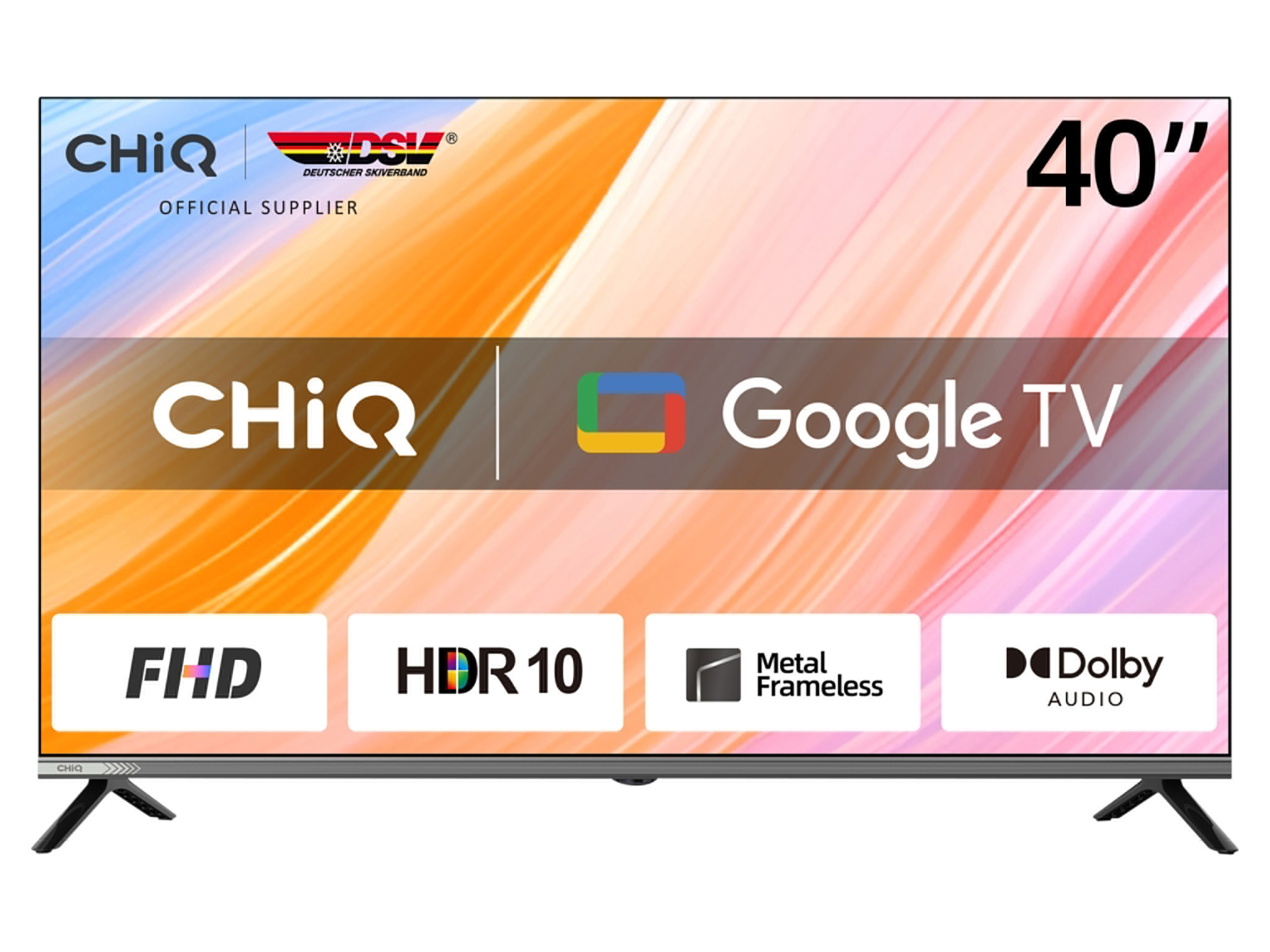 Chiq 40 inch Full HD LED Smart Google TV afbeelding