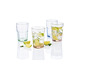 Glazen met limoen en ijs