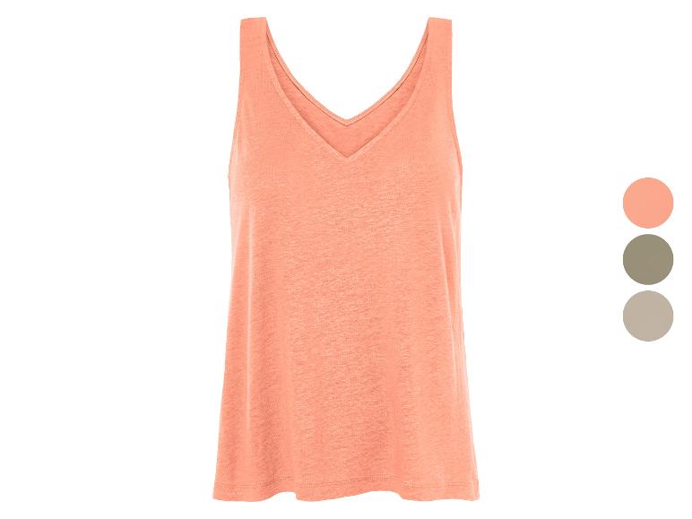 Linnen tanktops, diverse kleuren.