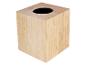 Houten tissuebox met ronde opening
