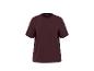 Bordeauxrood T-shirt met korte mouwen en ronde hals