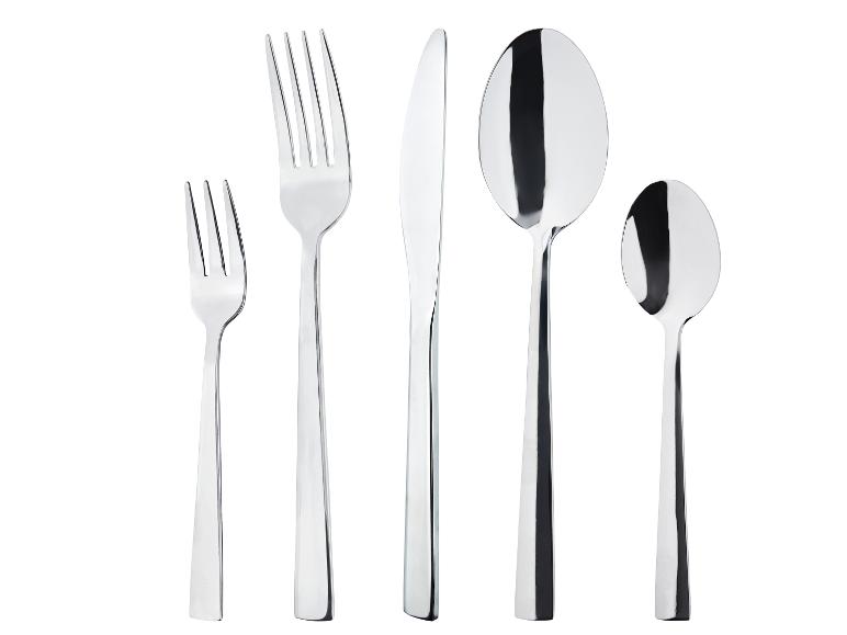 Messen, vorken en lepels van roestvrij staal.