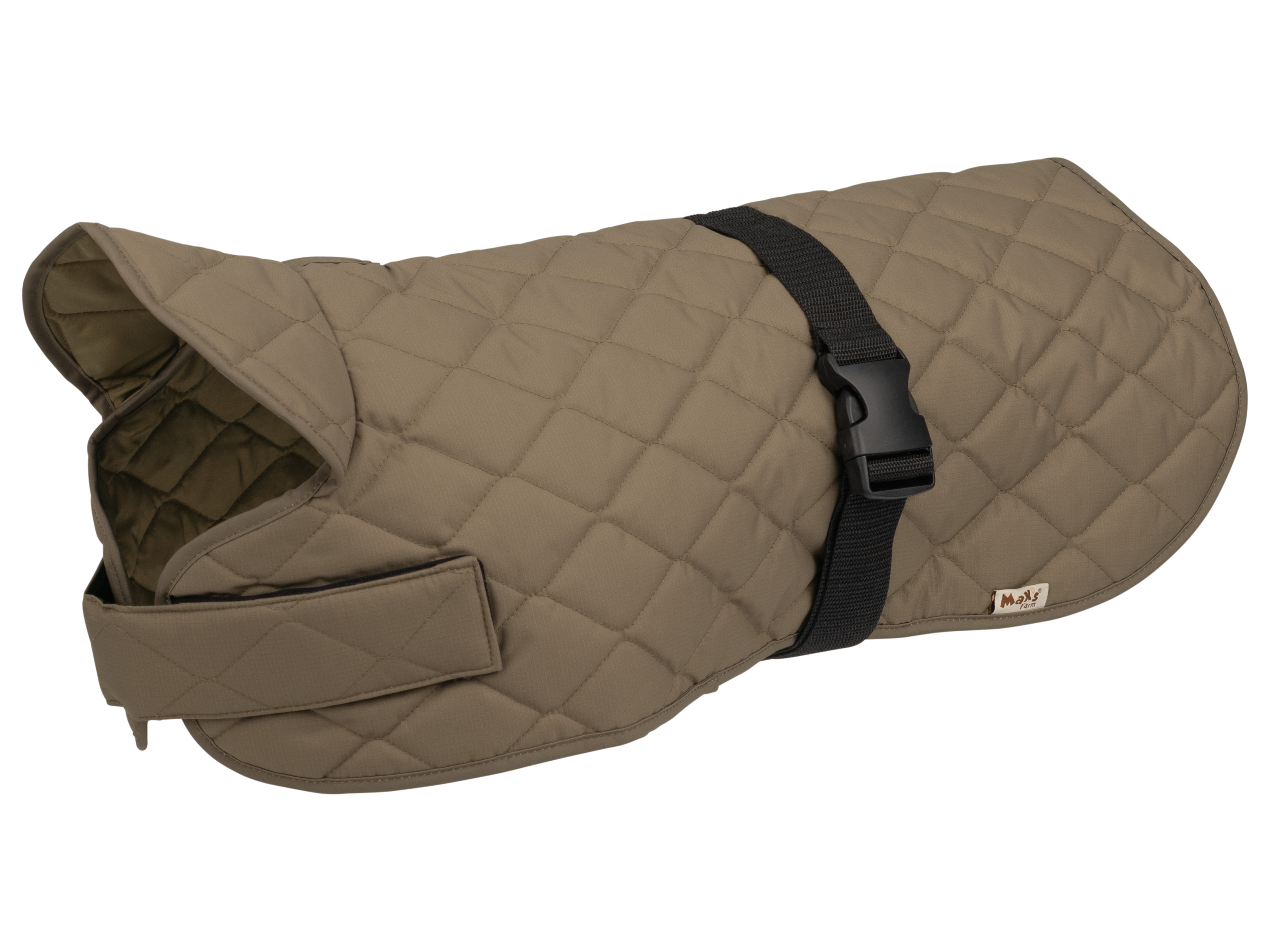 MAX WORLD Gevoerde hondenjas (Bruin, 50)