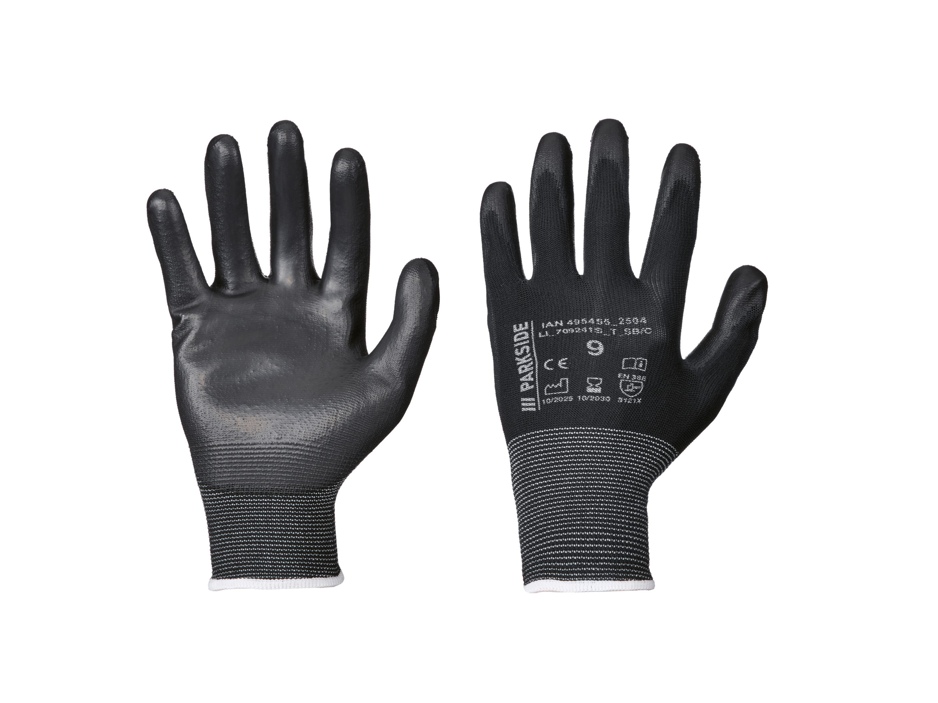 PARKSIDE 3 Paar werkhandschoenen (Midi Flex, 9)