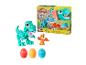 Play-Doh Dino Crew speelgoed met dino's, eieren en Play-Doh.