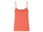 Een oranje tanktop voor dames.