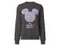 Donkergrijze Disney Mickey Mouse sweater met paars logo.