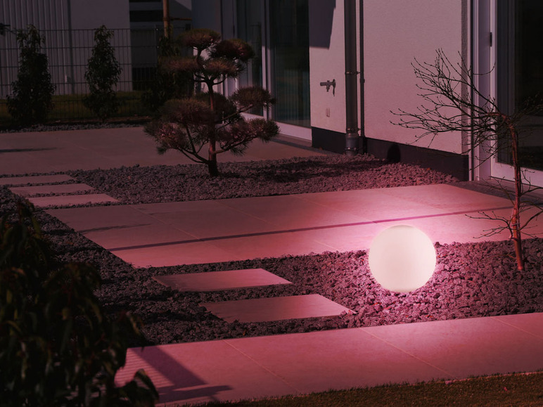 Ga naar volledige schermweergave: LIVARNO home LED-buitenlamp Ø50 cm RGB - Zigbee Smart Home - afbeelding 4