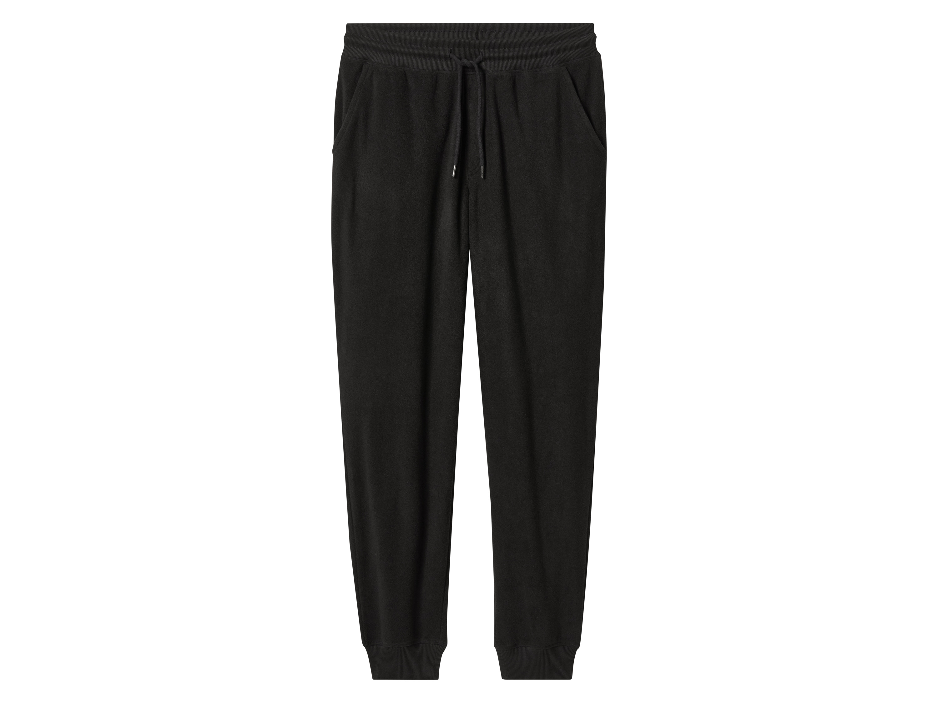 esmara Men Heren fleece joggingbroek (Zwart, L)