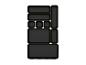 Set van zwarte, modulaire organizers in verschillende maten.