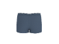 Marineblauwe herenboxershort met witte en blauwe elastische band