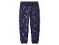Donkerblauwe joggingbroek met zuurstokkenprint