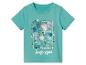 Turquoise Peppa Pig T-shirt, jungle thema.