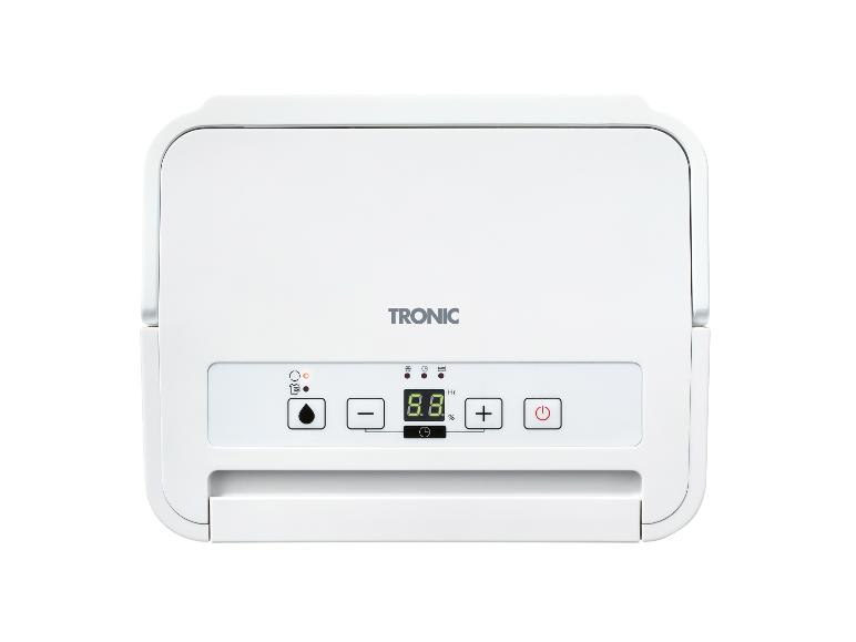 Witte TRONIC luchtontvochtiger met digitaal display.