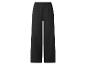 Zwarte wijde broek met elastische tailleband