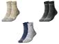 Sets enkelsokken: beige, donkergrijs en donkerblauw.