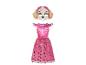 Roze Paw Patrol Skye verkleedjurk met pootafdrukken en masker