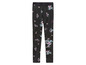 Zwarte leggings met bloemenprint.