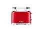 Rode retro-toaster uit de jaren 90.