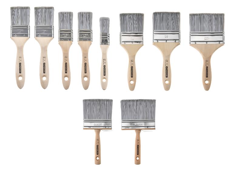 Parkside kwastenset in diverse maten voor schilderwerk.