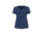 Donkerblauw dames T-shirt met V-hals