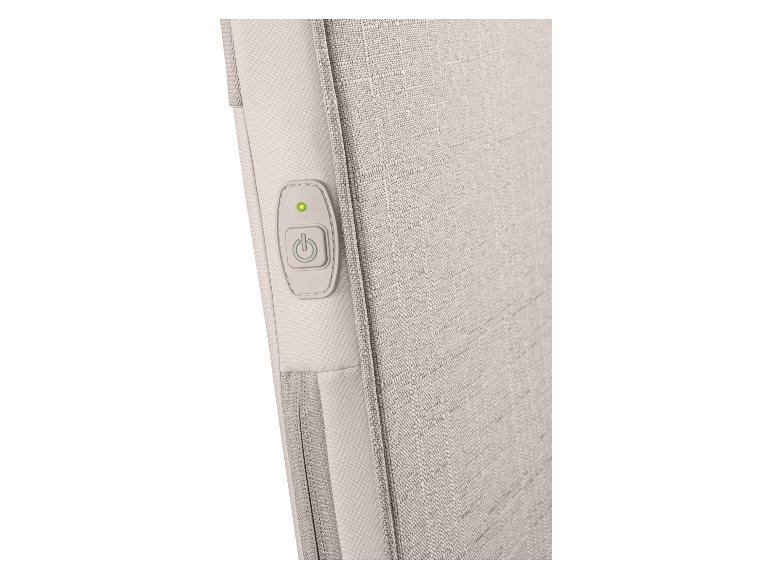 Beige stof met aan/uit-knop en groen LED-lampje