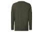 Achterkant van een donkergroen heren T-shirt met lange mouwen