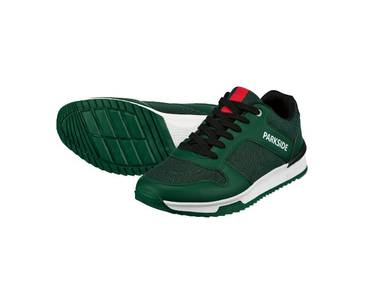 Groene Parkside sneakers.