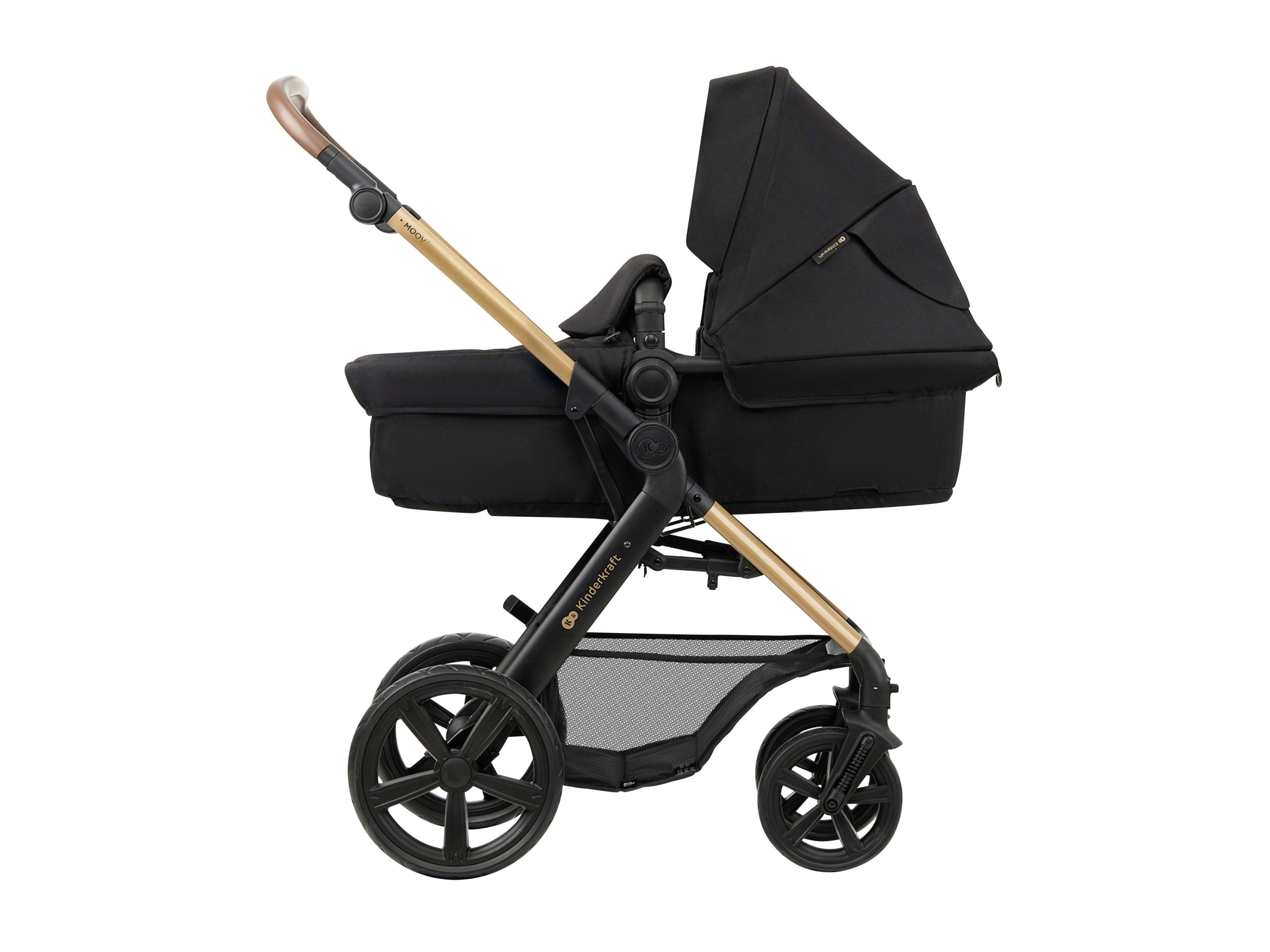 KINDERKRAFT 3-in-1 kinderwagen MOOV 2 Classic, tot 27 kg (Zwart)