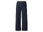 Donkerblauwe wijde jeans.