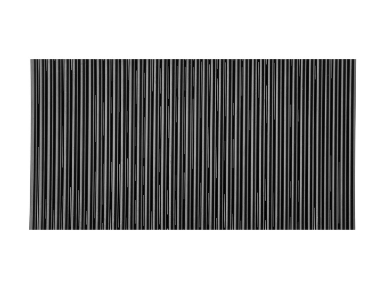 Een zwart-wit patroon van verticale strepen.