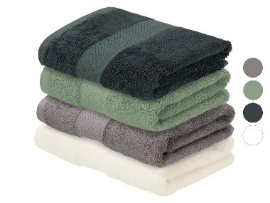 LIVARNO® Set van 2 bamboe handdoeken 50 x 100 cm