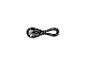 Opgerolde zwarte USB-A naar USB-C oplaadkabel