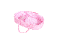 Roze poppenreiswieg van 28 cm van het merk BAYER DESIGN.