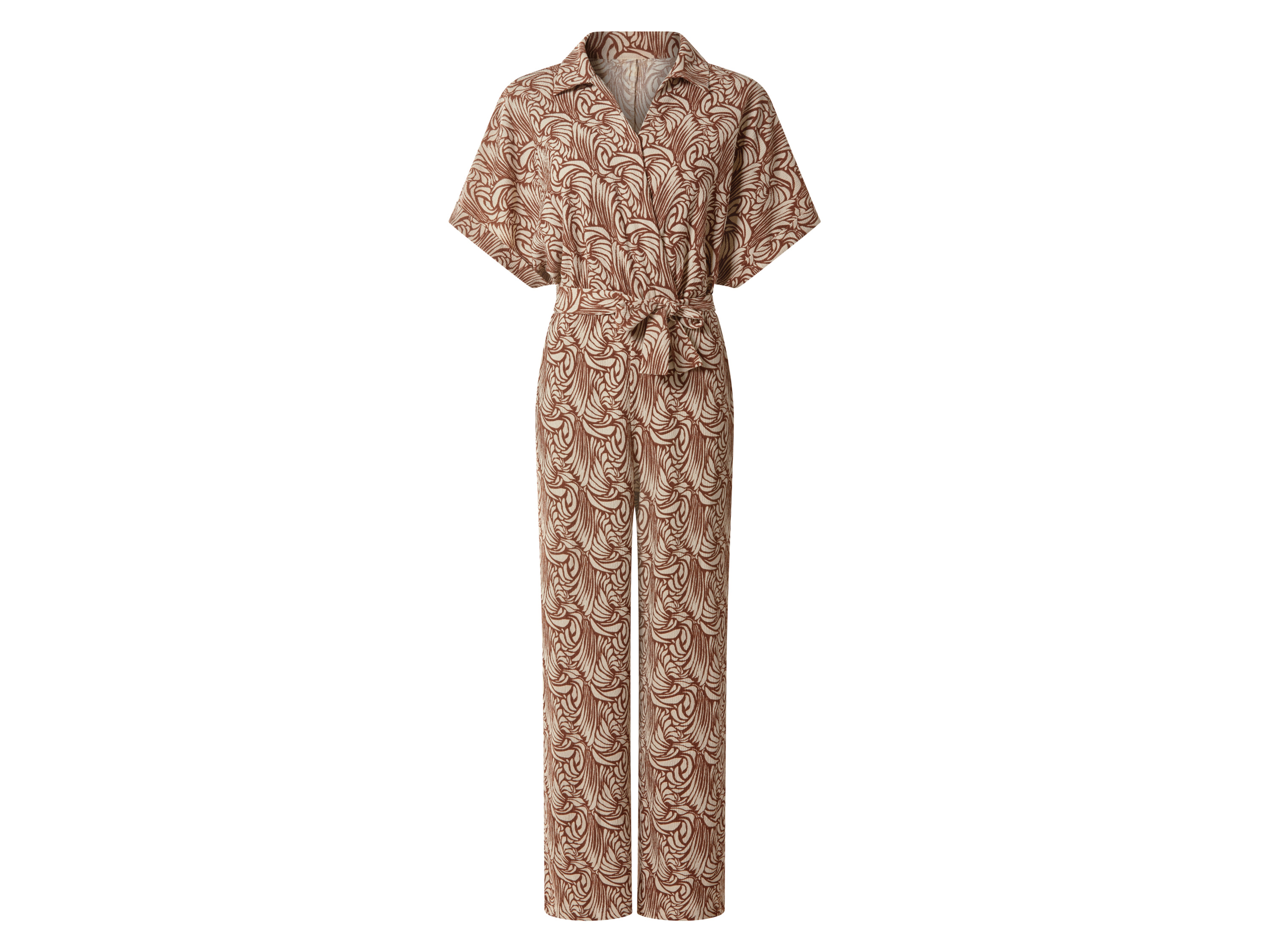 ESMARA Dames crêpe jumpsuit (Bruin/beige, S (36/38))