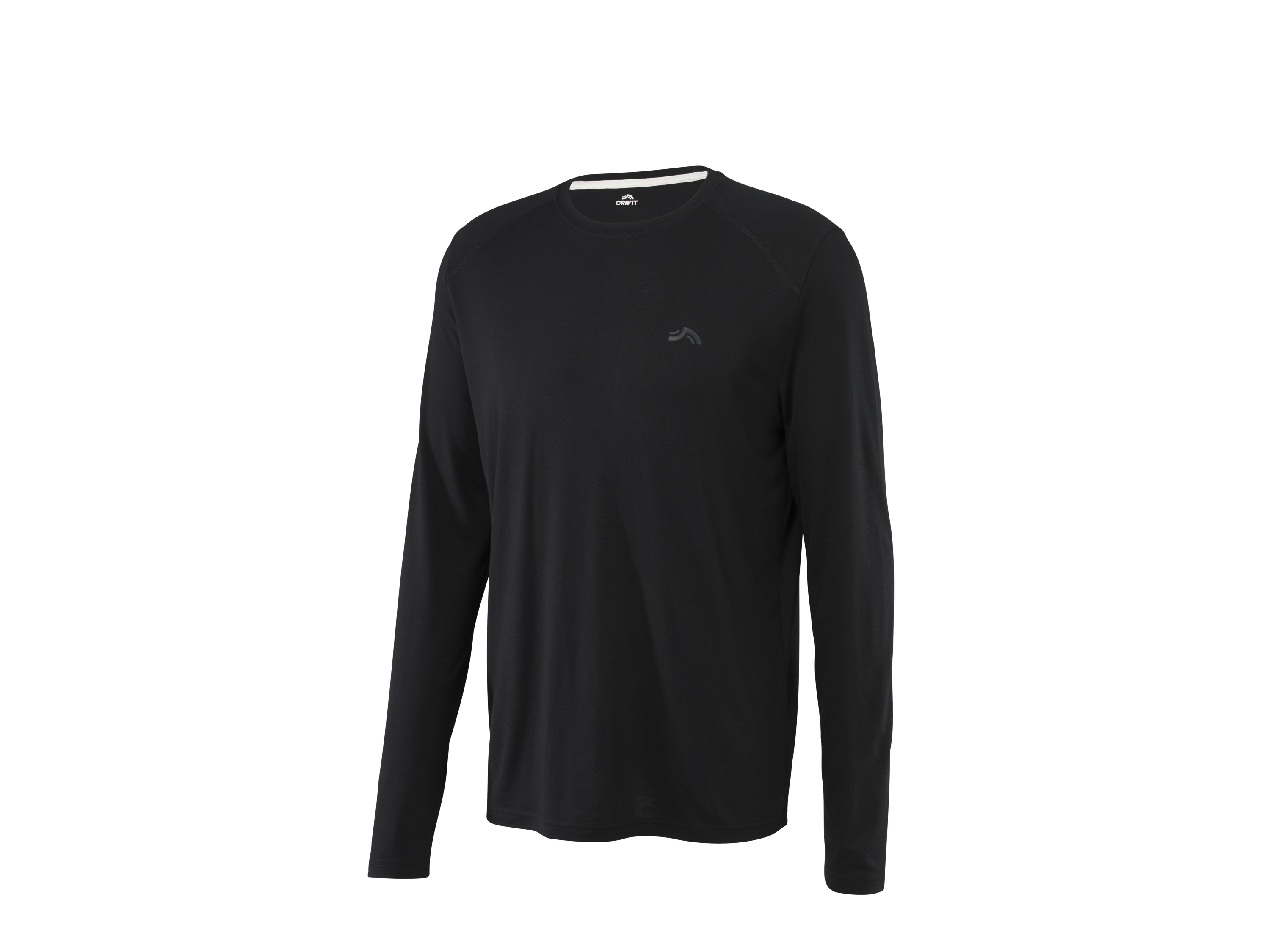 CRIVIT Heren sportshirt (Zwart, M)