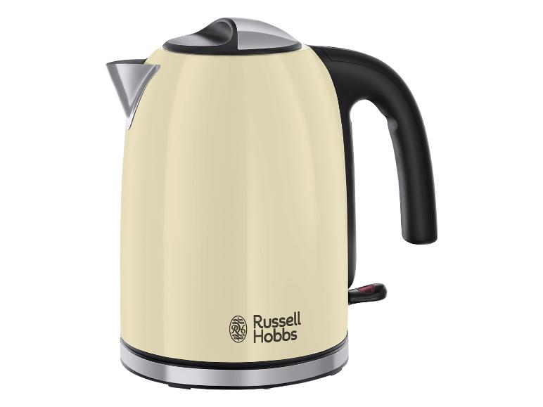 Een crèmekleurige waterkoker van Russell Hobbs