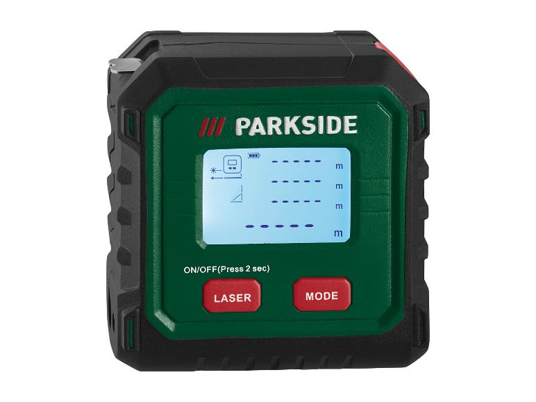Parkside laser afstandmeter: meet afstanden met LCD-scherm.