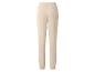 Beige joggingbroek met elastische tailleband, achteraanzicht