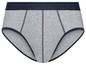 Grijze onderbroek met blauwe band