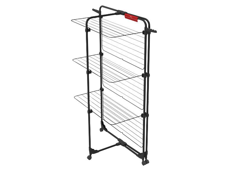 Zwart Vileda wasrek met drie niveaus en wieltjes