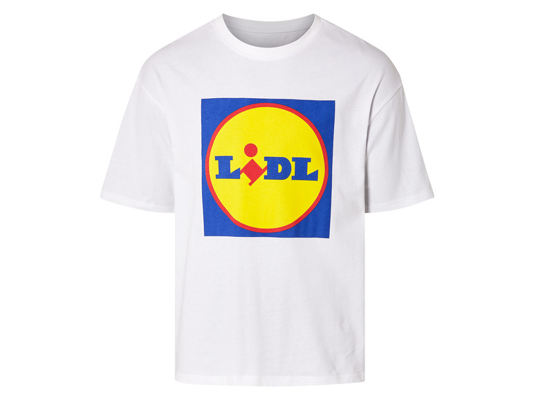 Heren t-shirt met Lidl-motief (XL (56-58), Wit)