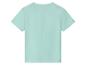 Lichtblauw kinder T-shirt met korte mouwen, achterkant