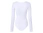 Witte bodysuit met lange mouwen, achteraanzicht