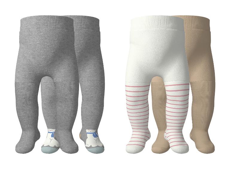 Set babymaillots: grijs met ijsbeer, wit gestreept en beige.