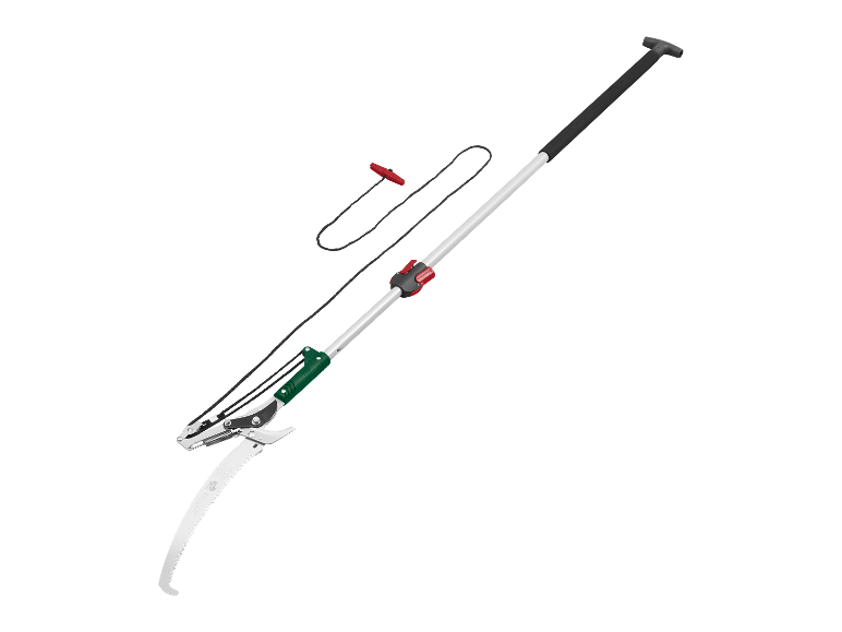 Telescopische snoeischaar met touw.