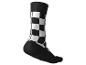 Zwart-witte geblokte sok